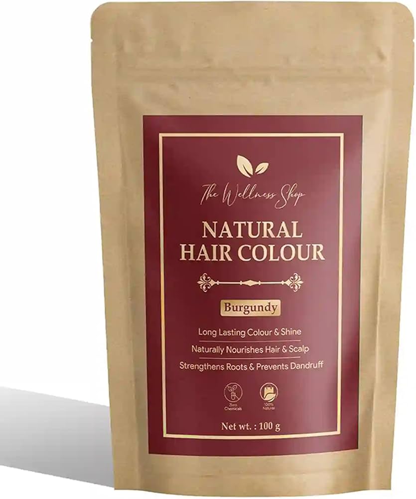 The Wellness Shop Natural Burgundy Hair Color 100G