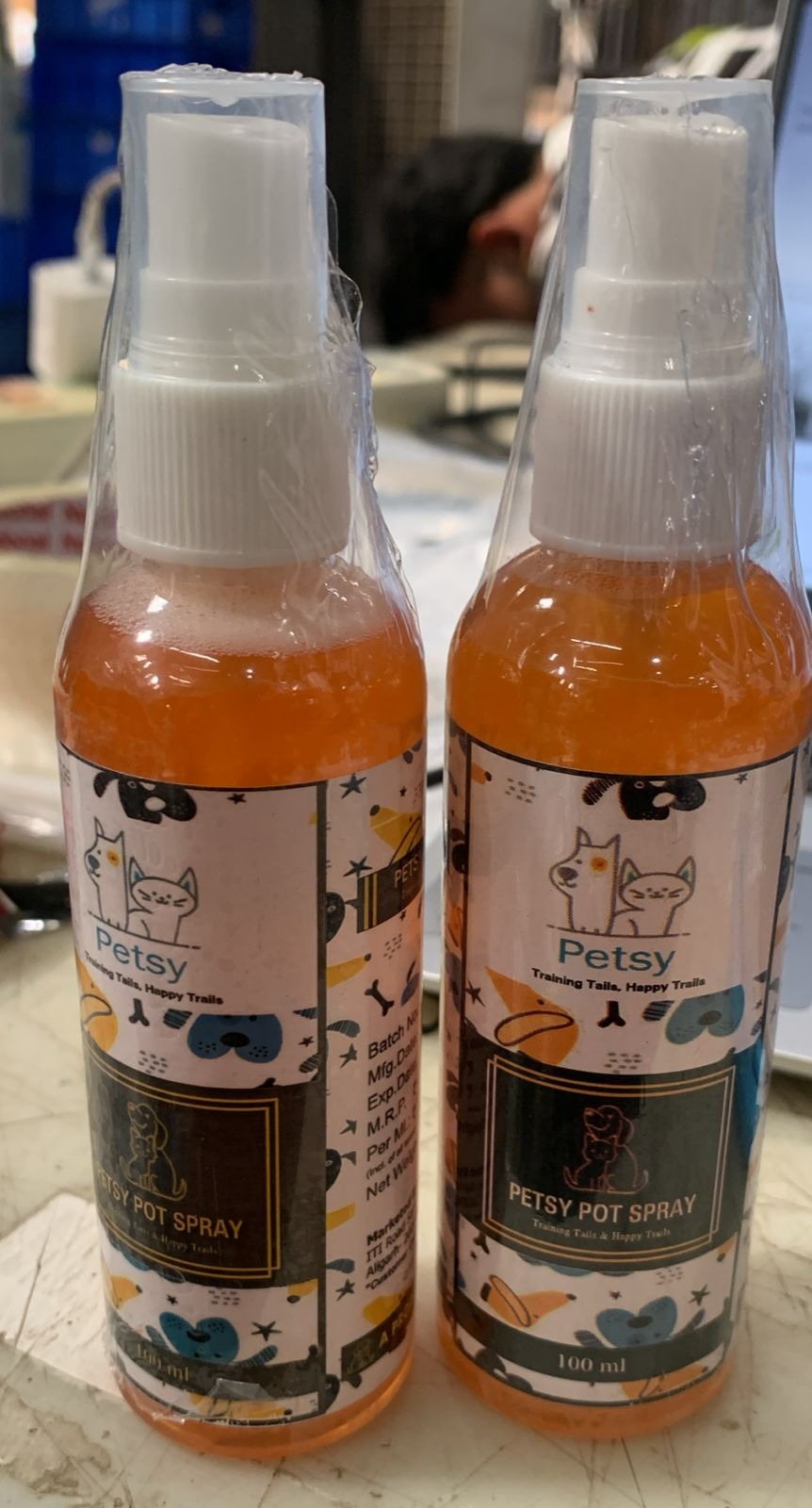 Petsy Pot Spray Training Tails And Happy Trails 100Ml Pack Of 2