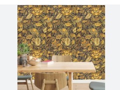 Doodad Decorative Gold Wall Paper 1000 Cm X 45Cm