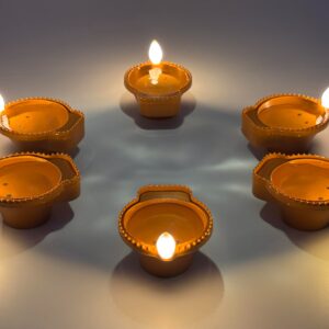 Water Led Sensor Diya Set Of 6