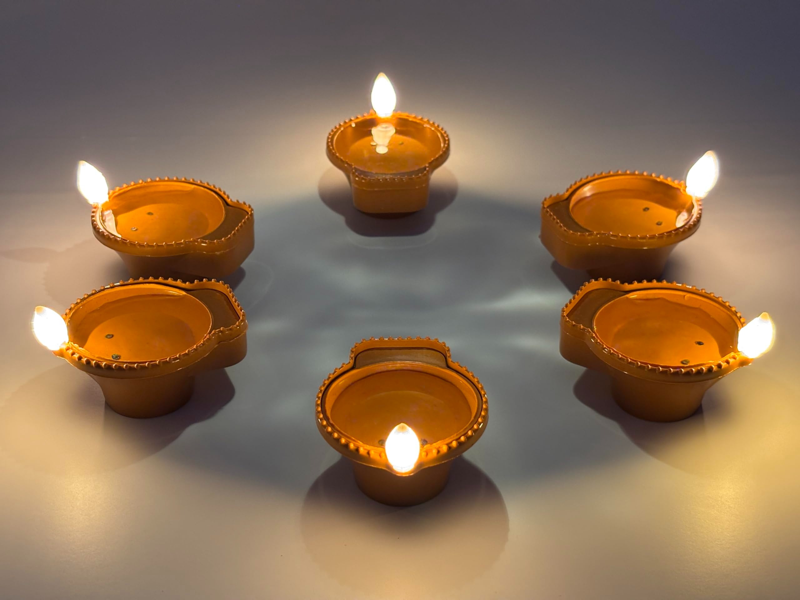 Water Led Sensor Diya Set Of 6