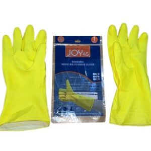 Joy 45 Reusable Household Rubber Gloves Pack Of 11 Yellow