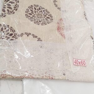 Beige Color Pvc Printed 4 Seater Table Cover Size 40 X 60Cm