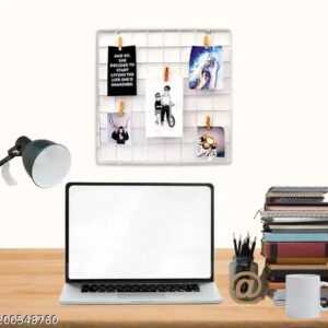Photo Grid Frame Wall Grid Panel For Photo Hanging Display 30 X 30 Cm Black Color