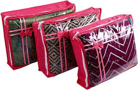Pink 12 Pcs Non Woven Foldable Closet Organizer Clothing Storage Bags Pink