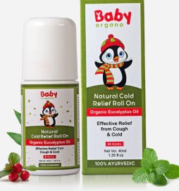 Baby Organo Natural Cold Relief Roll On With Organic Eucalyptus Oil 40Ml