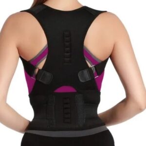 Back Posture Corrector Belt Lower Upper Back Pain Relief Belt Black Colour