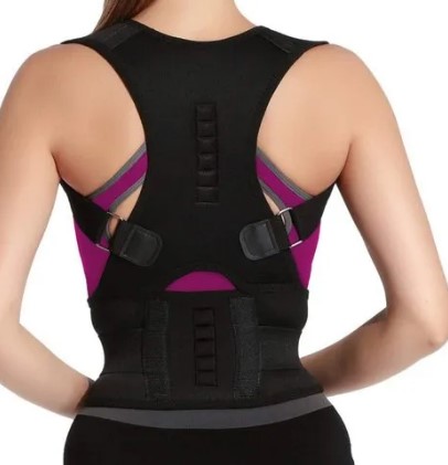 Back Posture Corrector Belt Lower Upper Back Pain Relief Belt Black Colour