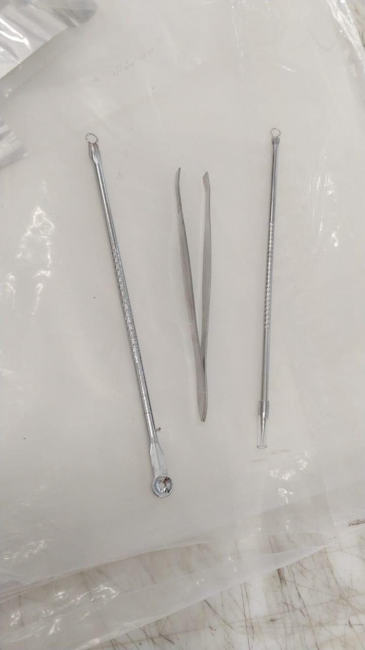 Steel Blackhead Remover Needle Set