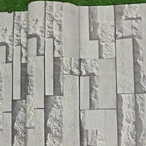 Eurotex Grey Stone Design Pvc Wallpaper