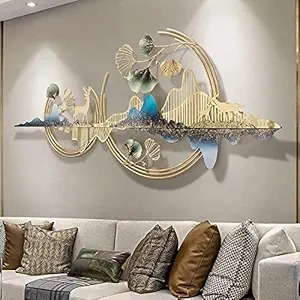 Decorative Metal Wall Art Mountain With Deer For Wall Decor