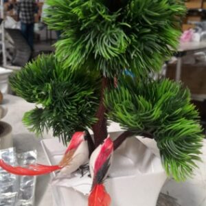 Artificial Plant Pot For Home Green White