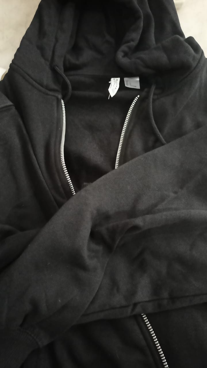 Hm Basic Black Jacket Girl Size L