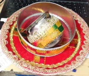 Karwa Chauth Puja Thali Set Pooja Thali Lota Kalash