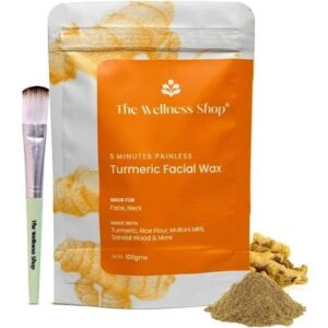 The Wellness Shop Turmeric Facial Wax 100 Gm