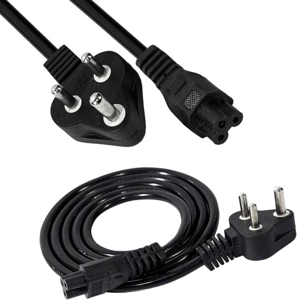 Laptop Power Cable 1 Point 5M Black 3 Pin
