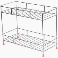 Stainless Steel 2 Tier Kitchen Rack