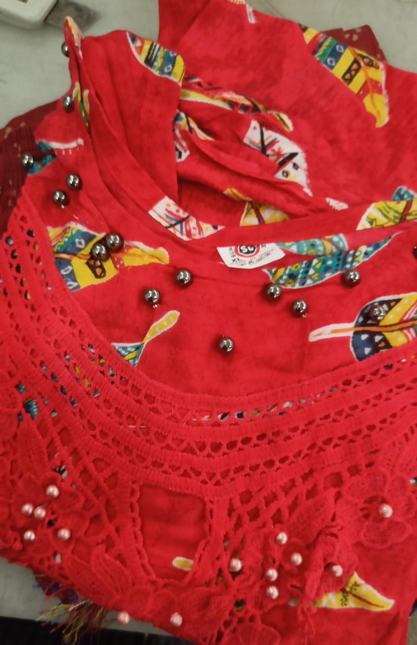 Ladies Kurti Size Xl Color Red