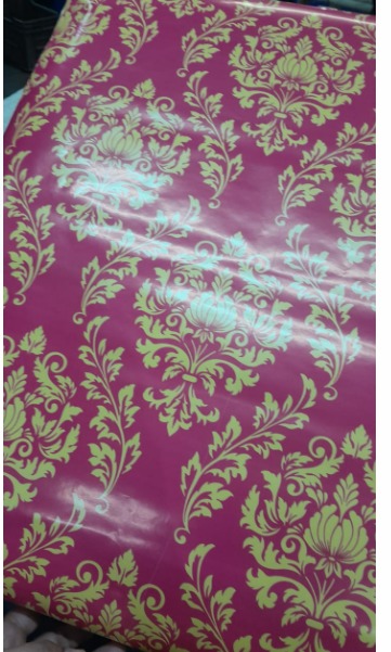 Printed Wall Paper 5 Mtr Pink