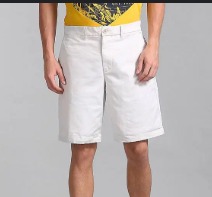 Gap Men White Color Shorts Size S