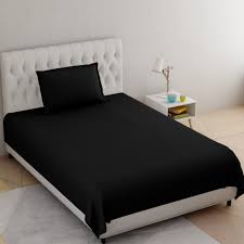 Single Bed Blanket Bedsheet Black Colour 6 X 4