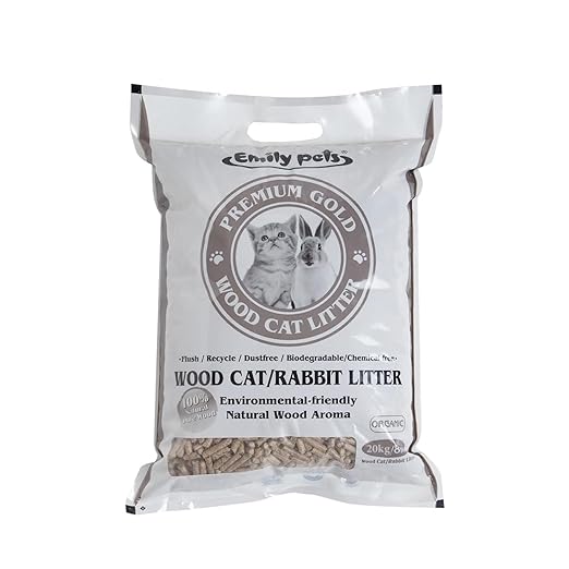 Emily Pets Pine Wood Cat Litter For Cats And Rabbit 20Kg