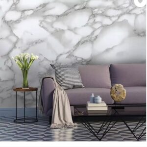Smartbuy 45 Cm White Marble Design Wallpaper 200Cm X 45Cm Self Adhesive Sticker