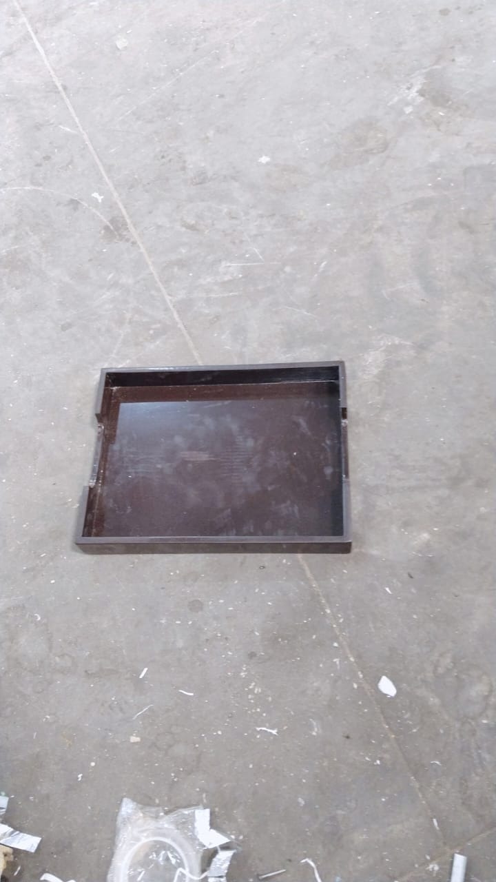 Black Color Wooden Tray