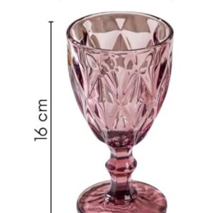 Nestasia Vintage Wine Glasses Set Of 5 Purple