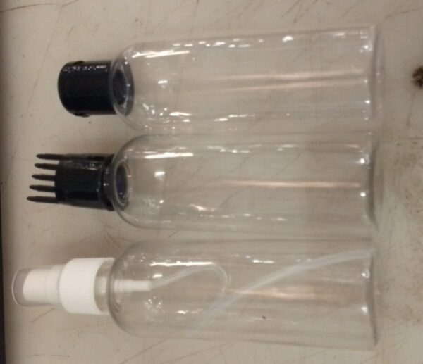 Hair Oil Applicator Bottle Plastic 100Ml Pack Of 3
