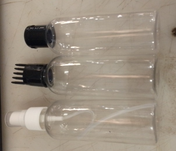 Hair Oil Applicator Bottle Plastic 100Ml Pack Of 3