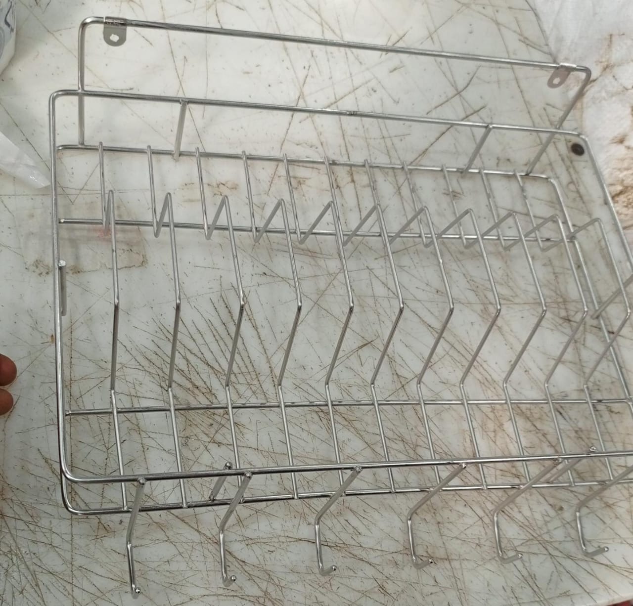 Wall Mount Stainless Steel Kitchen Dish Rack Plate