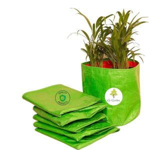 Garden 6 X 6 Small Size Gardening Green Grow Bags For Vegetables Pack Of 10