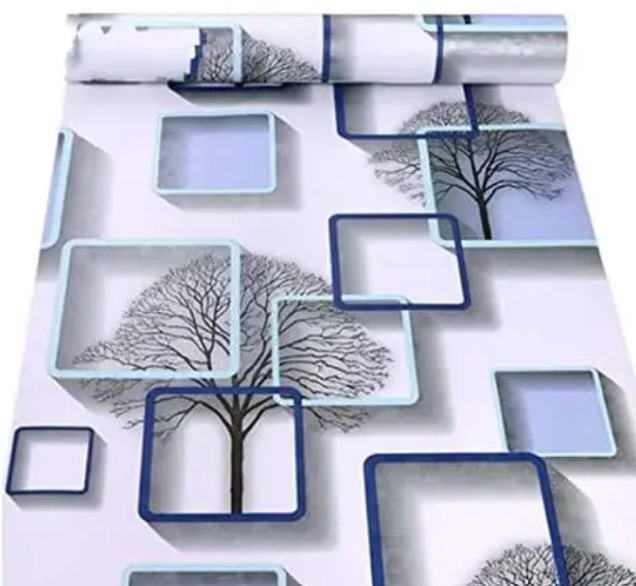 Multicolour Printed Adhesive Wallpaper For Home Decoration 2 Meter