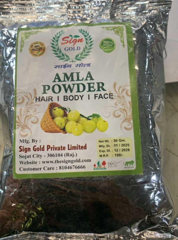 Sign Gold Amla Powder Hair Body Face 50G