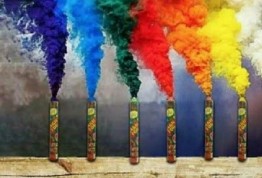 Holi Colour Fish 3 In 1 Ignitor Color Smoke Pack Of 6