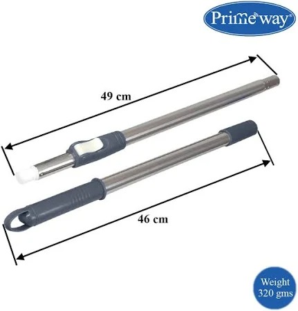 Primeway Telescopic Spin Mop Replacement Handle Stick Rod