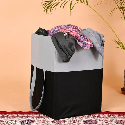 Cloth Basket For Laundry Black Colour