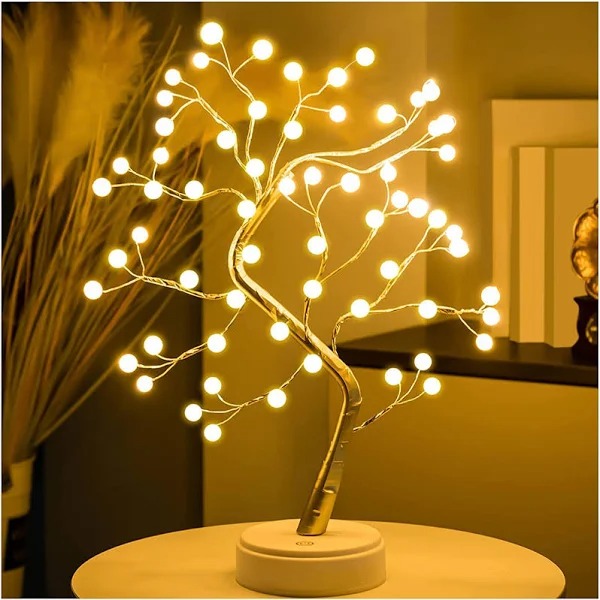 Decorative Led Silver And Gold Shimmer Tree