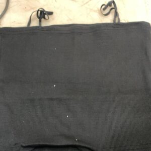 Women Black Color Short Top Size M