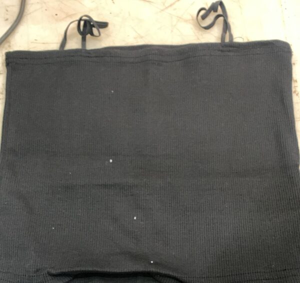 Women Black Color Short Top Size M