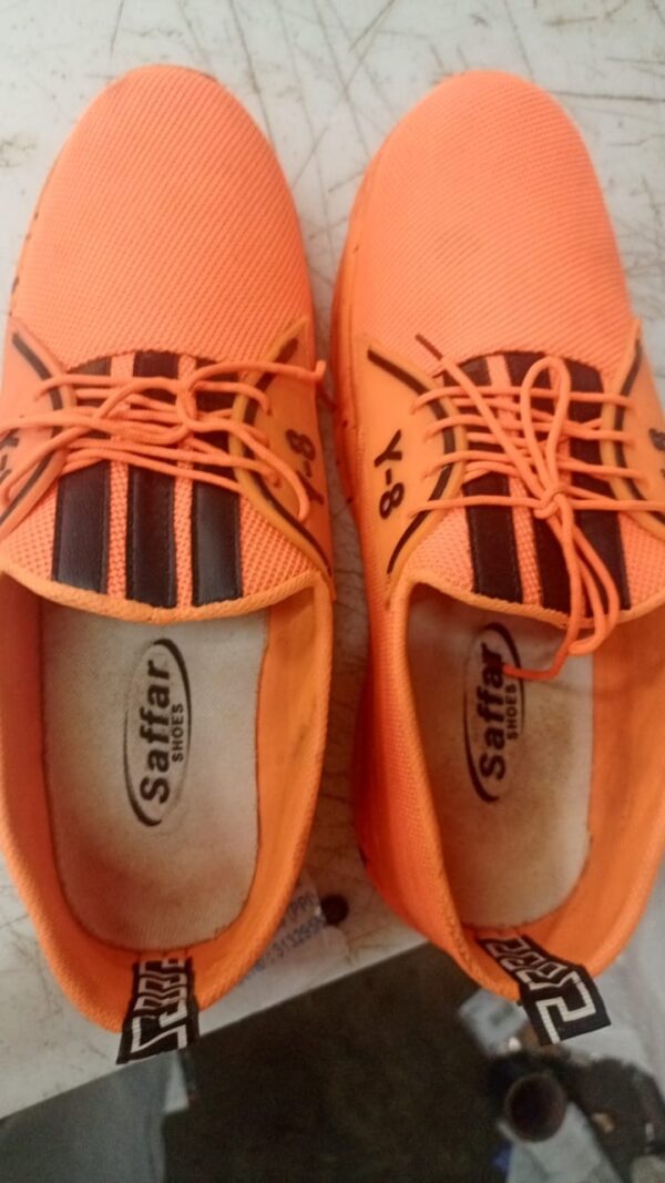 Orange Colour Shoes For Men Size 9
