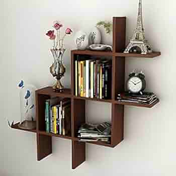 Extend Crafts Floating 6 Shelves Wooden Rack