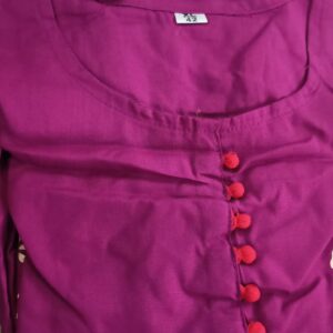 Ladies Kurti Size Xl Color Purple