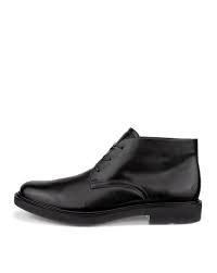Ecco Men Boots With Leather Upper Black Color Size 42