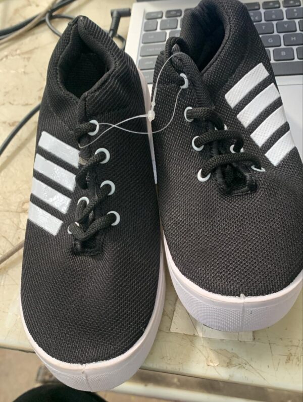 Kids Black Color Shoes Size 2
