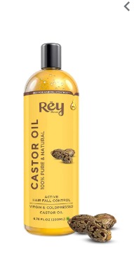 Rey Naturals Cold Pressed Castor Oil 200Ml