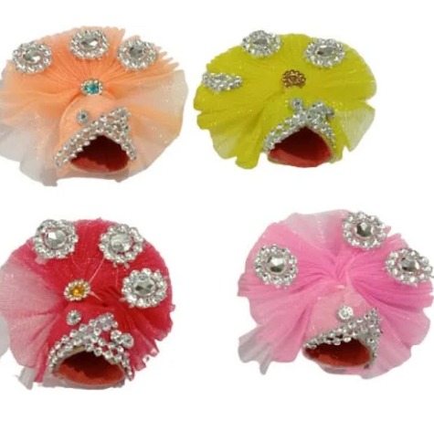 Laddu Gopal Kanha Ji Cap Pagri Pack Of 4 Size 1