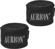 Aurion Black Boxing Hand Wraps