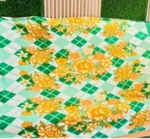 Printed Green Awesome Travelling One Panipat Single Bed Blanket